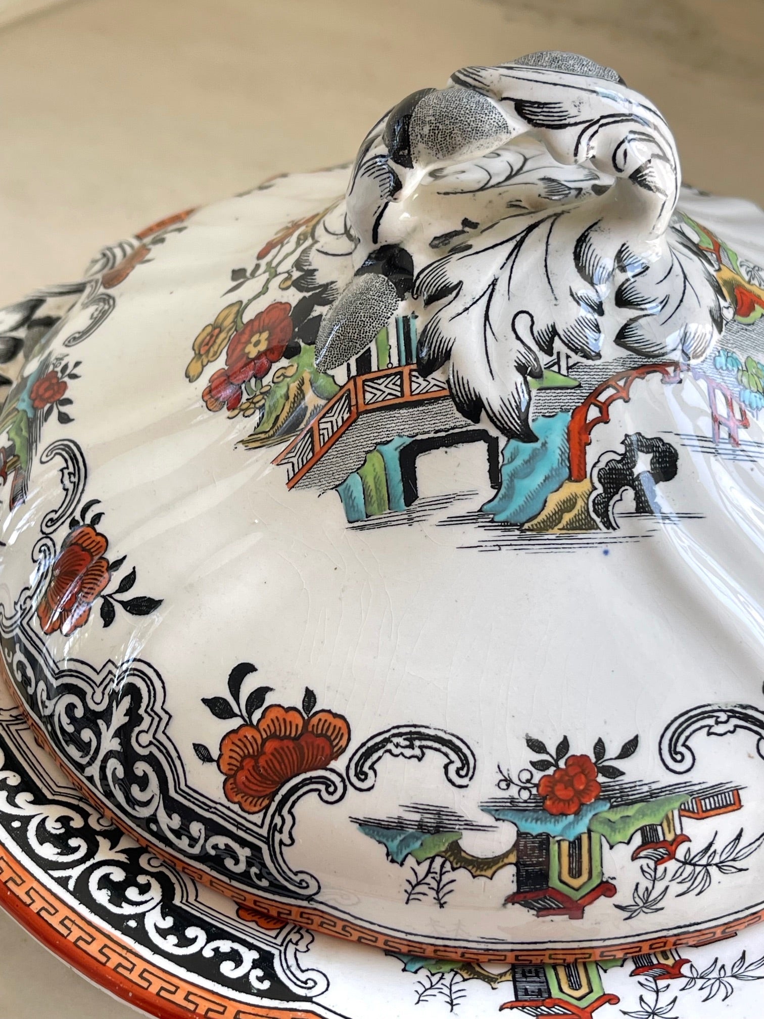 Antique Royal Cauldon Vegetable Dish
