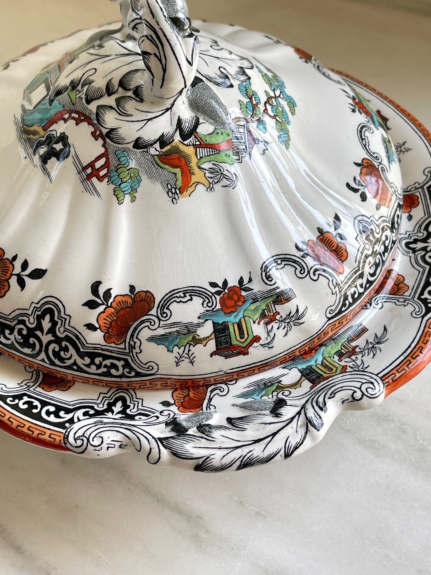 Antique Royal Cauldon Vegetable Dish