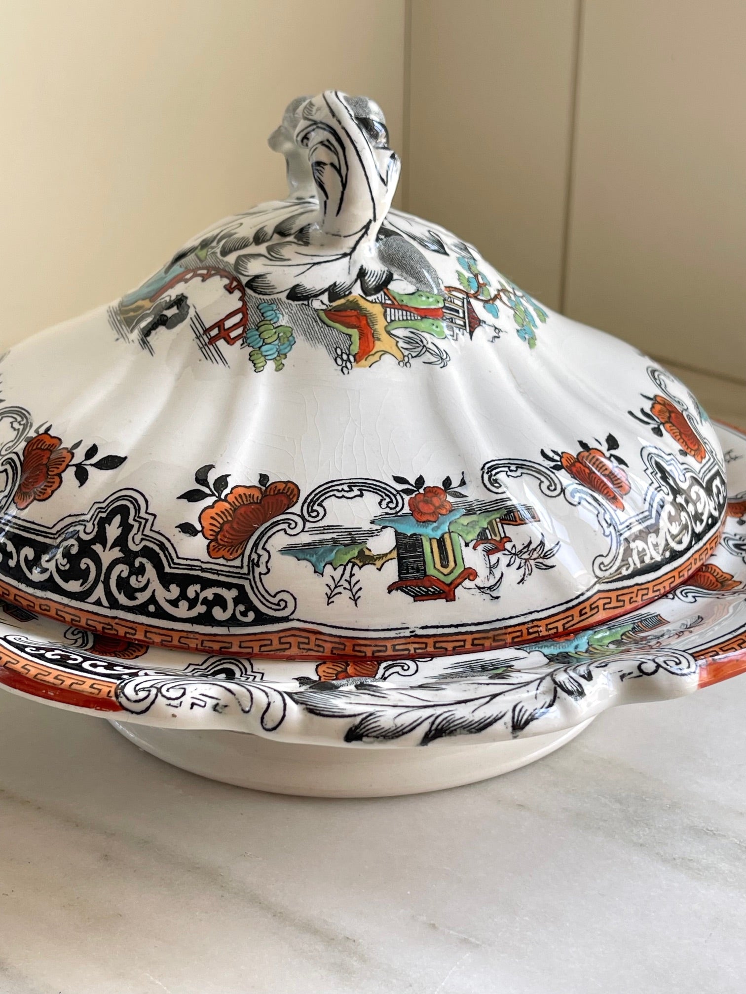Antique Royal Cauldon Vegetable Dish
