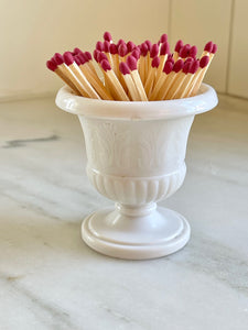 Vintage Milk Glass Urn