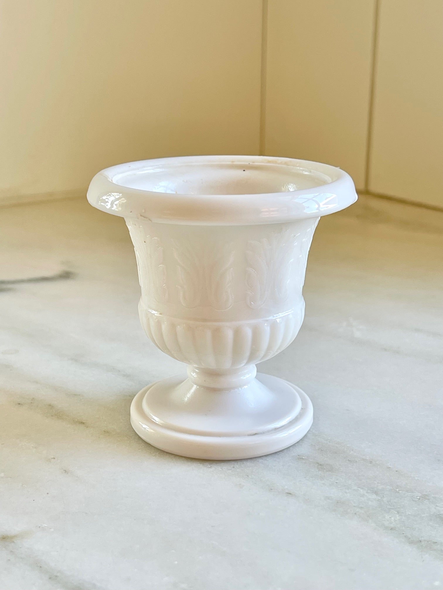 Vintage Milk Glass Urn