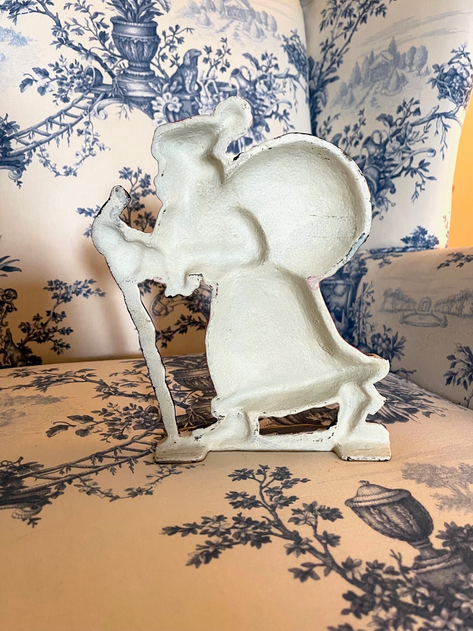 Vintage Cast Iron Santa Doorstop