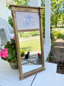 Antique Hand Painted Eagle Mirror