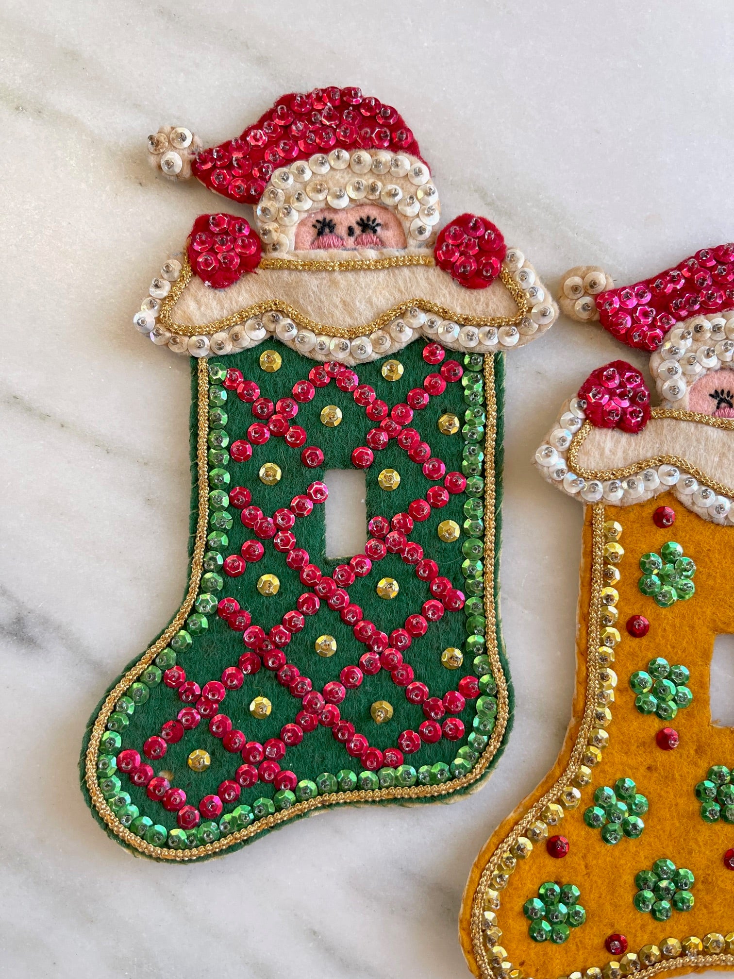 Vintage Handcrafted Christmas Light Switch Covers