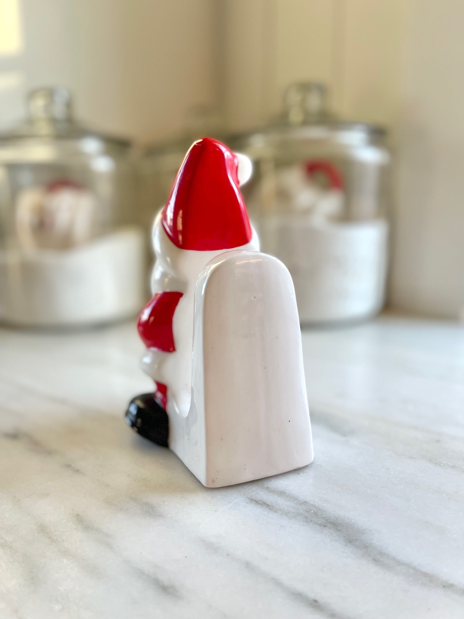 Vintage Ceramic Santa Napkin Holder