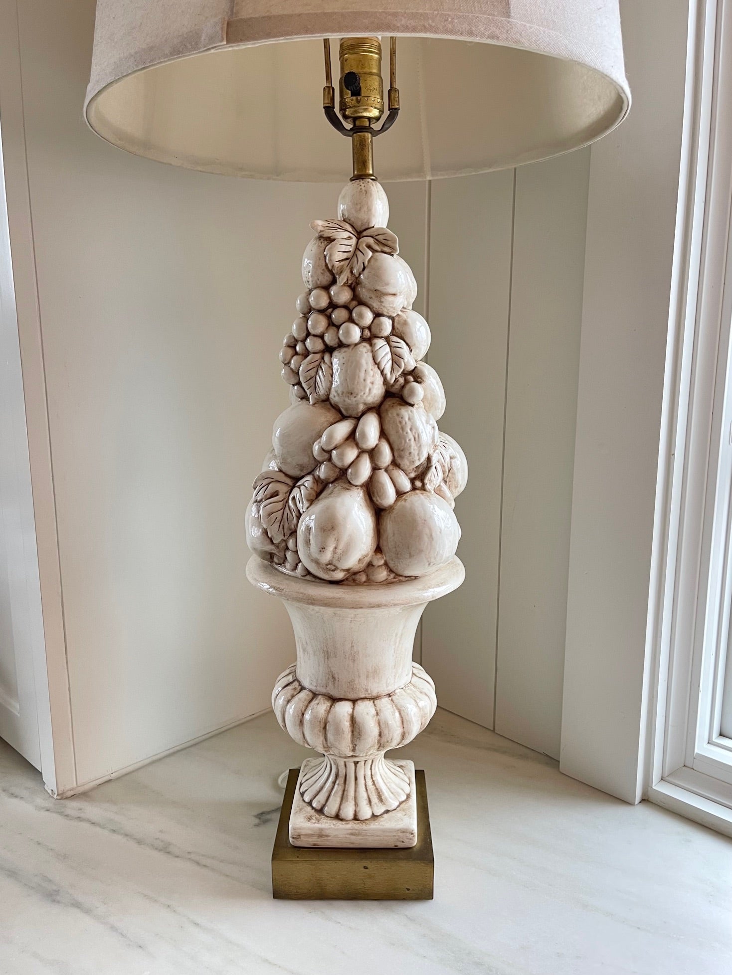 Vintage Fruit Topiary Lamp