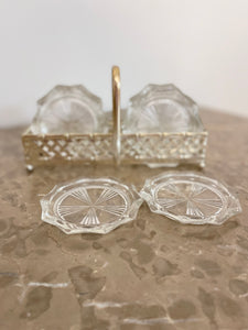 Vintage Coaster Faux Coaster Set