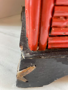 Vintage Chinoiserie Pencil Reed Bamboo Pagoda