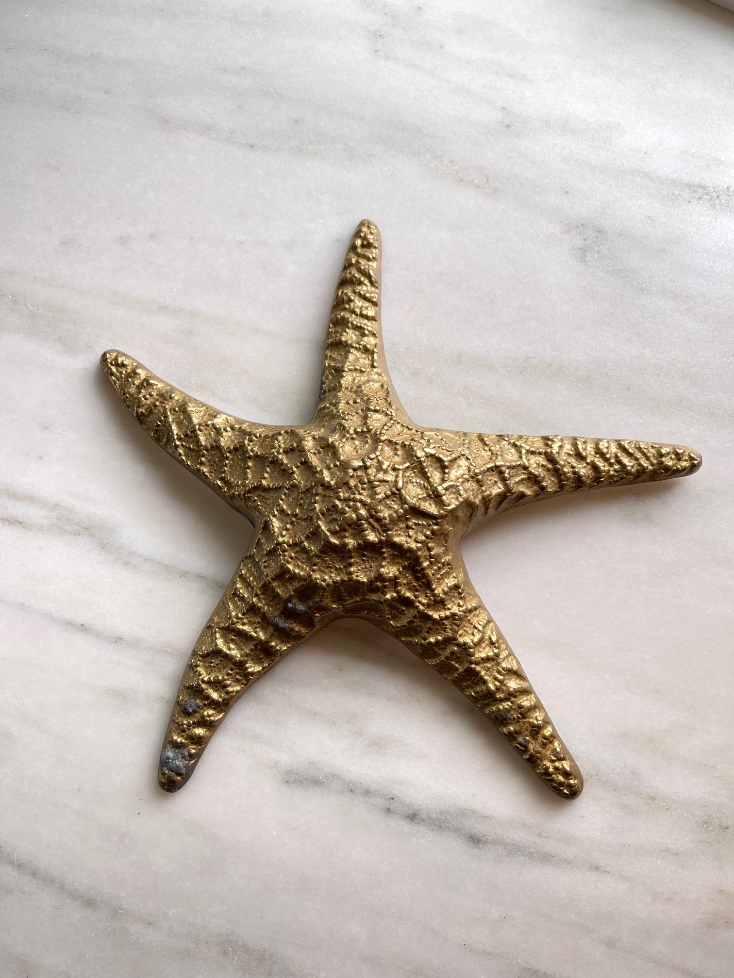 Large Vintage Brass Starfish