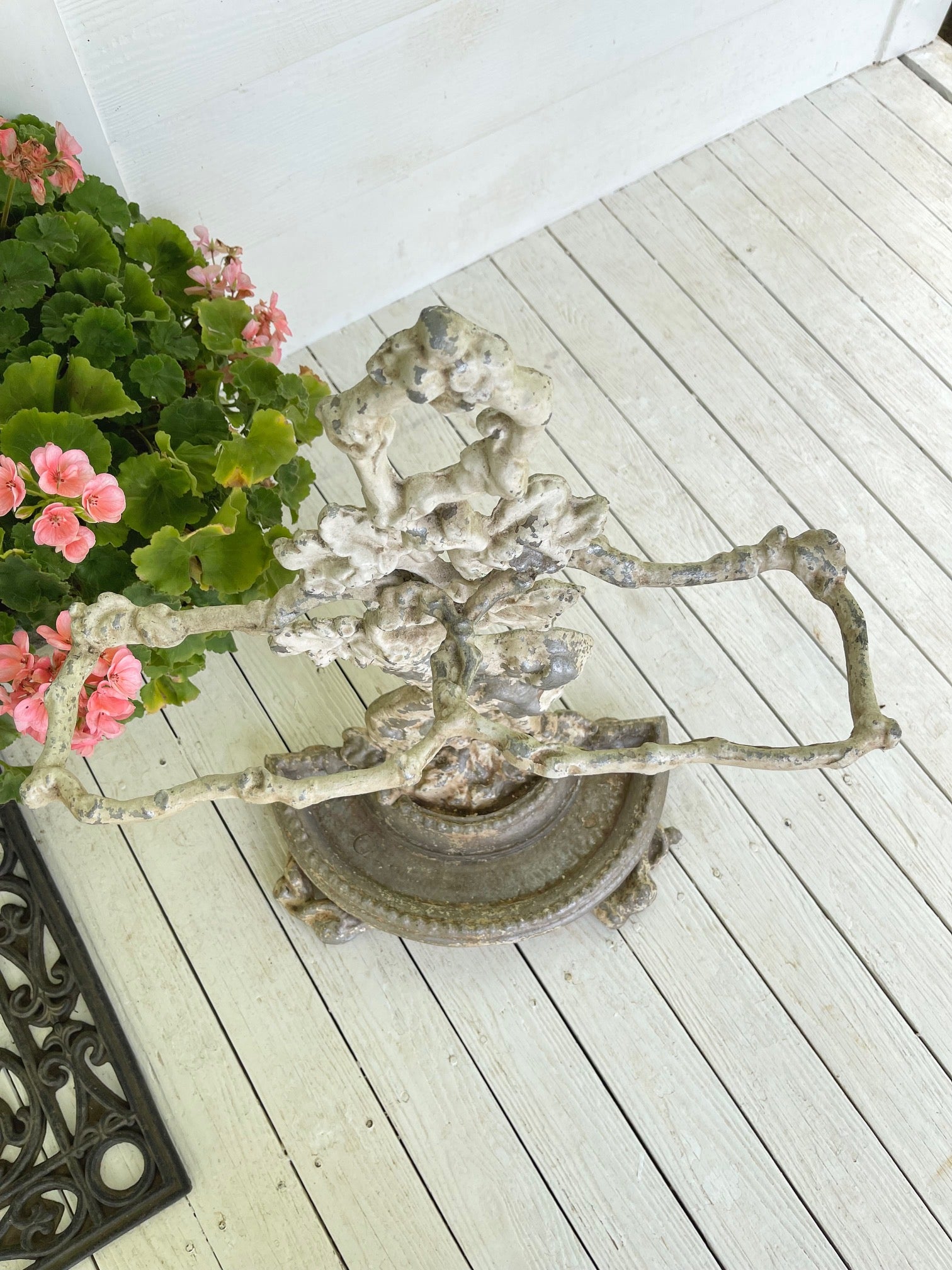 Antique Faux Bois Umbrella Stand