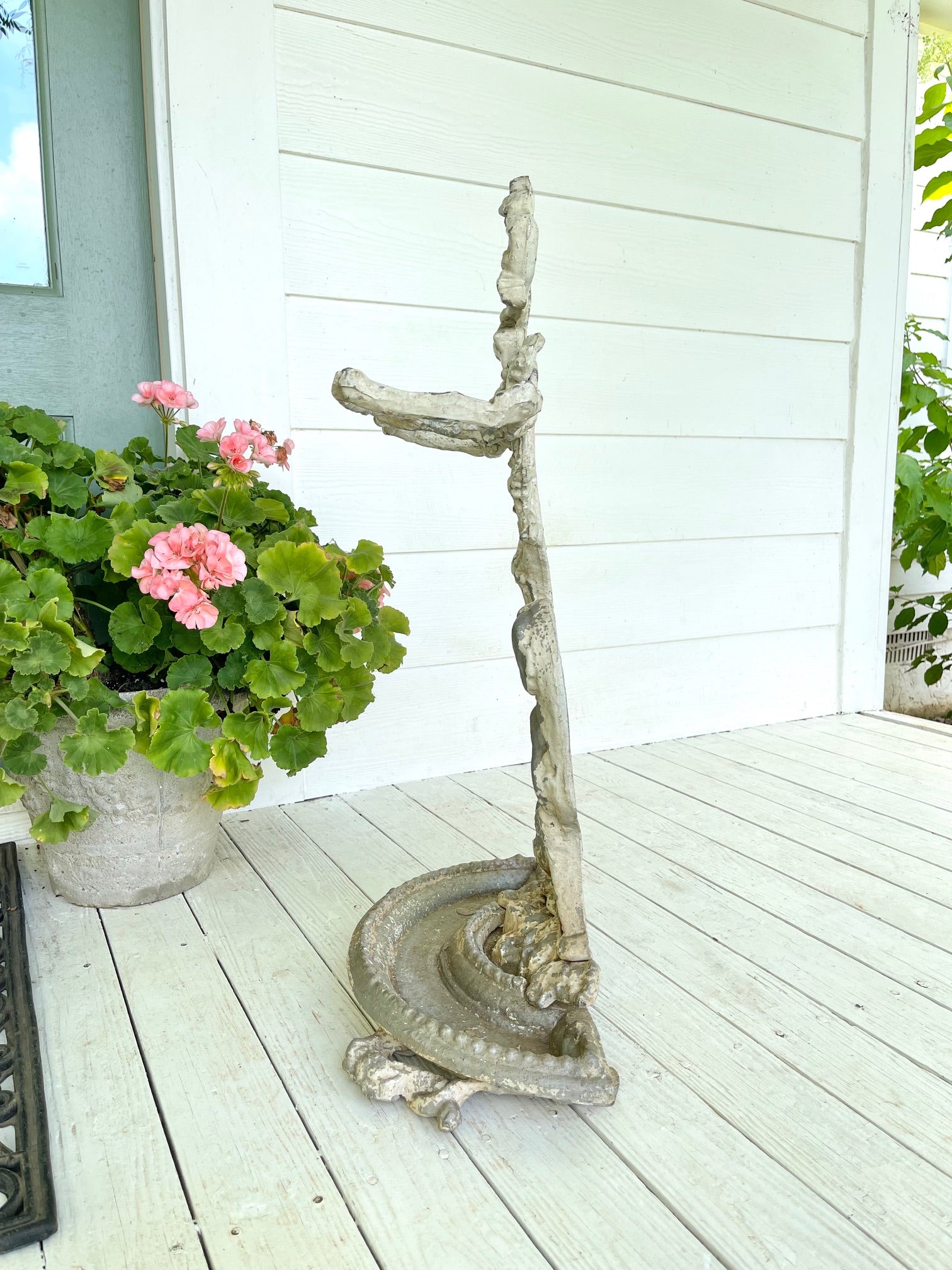 Antique Faux Bois Umbrella Stand