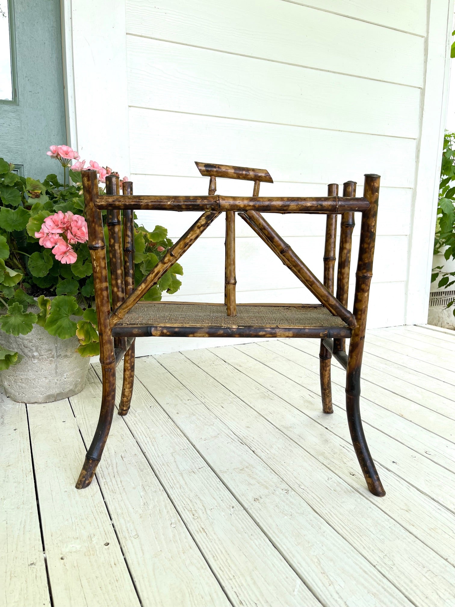 Antique 19th Century English Tortoise Bamboo Canterberry Stand