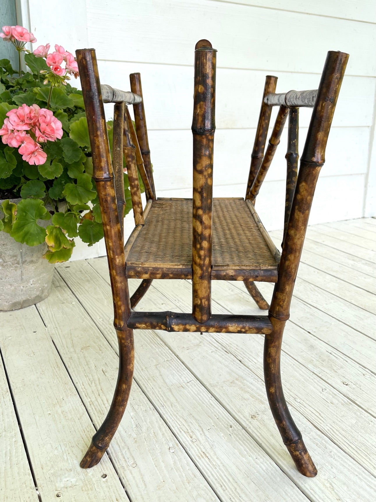 Antique 19th Century English Tortoise Bamboo Canterberry Stand