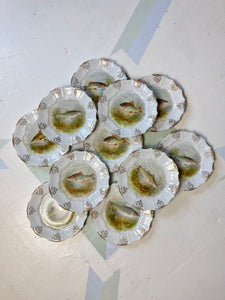 Antique Fish Motif Plates