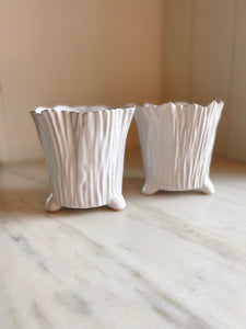 Ceramic Faux Bois Planter