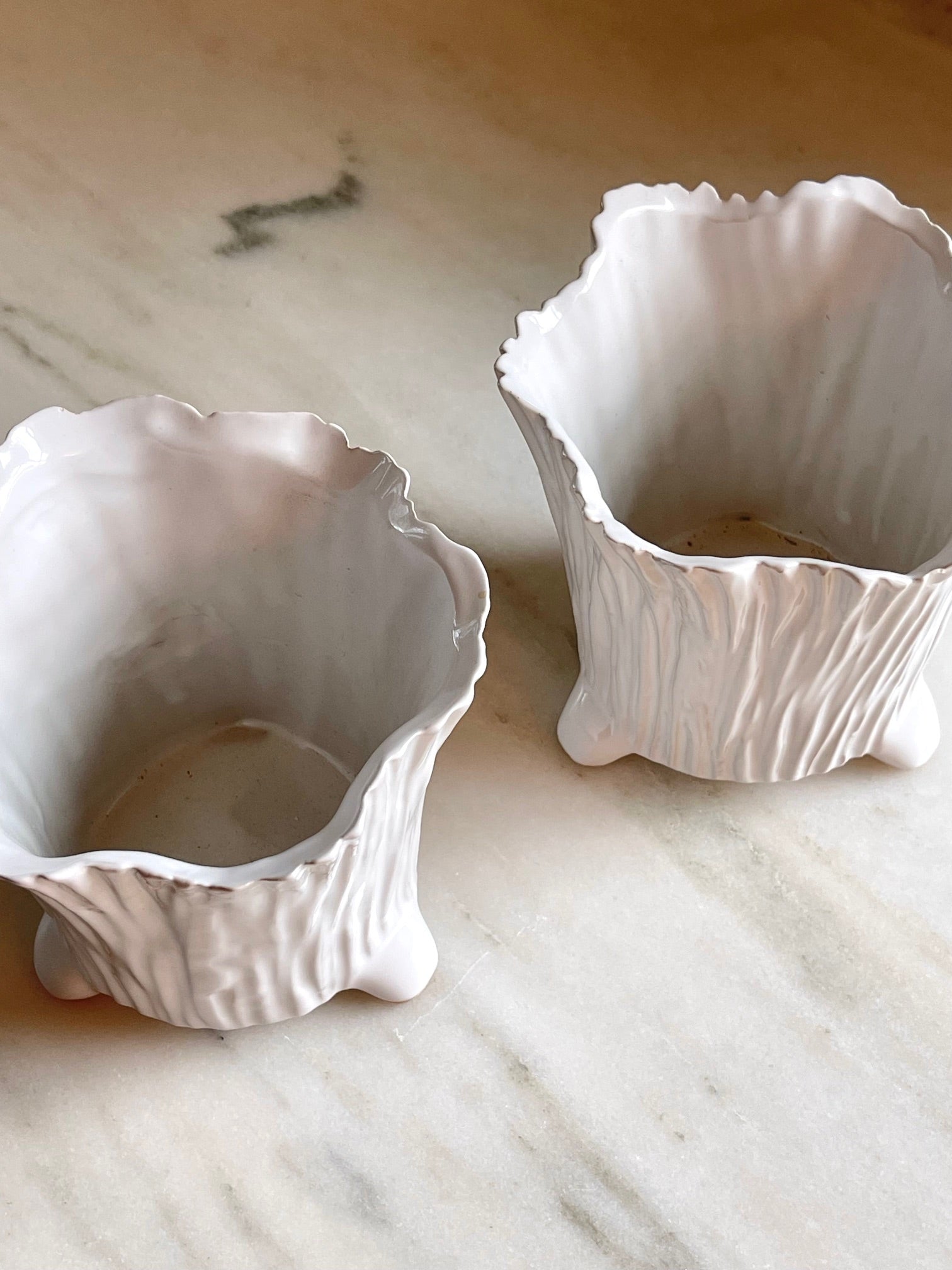 Ceramic Faux Bois Planter