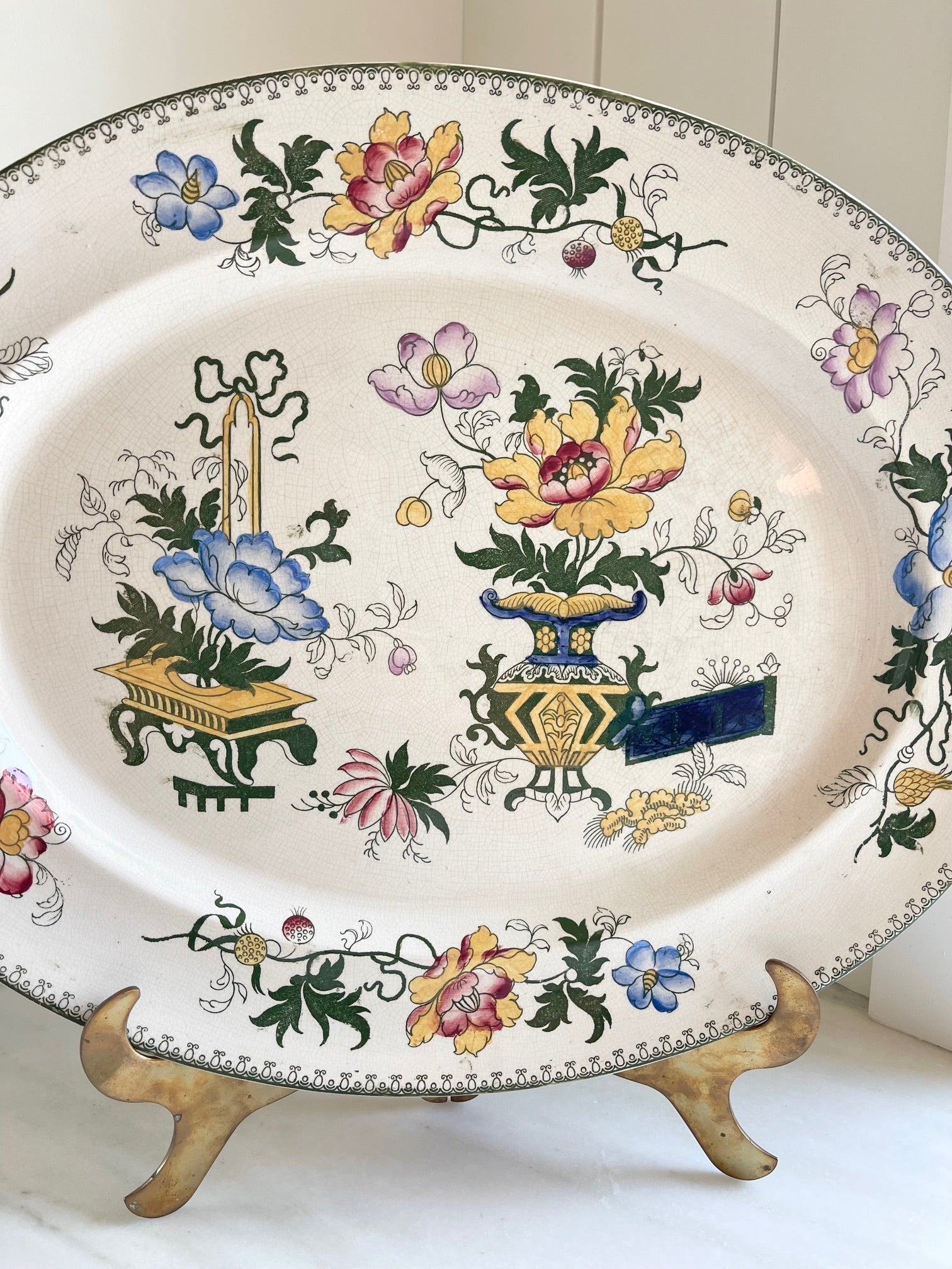 Antique Francis Morley Casket Japan Ironstone Platter