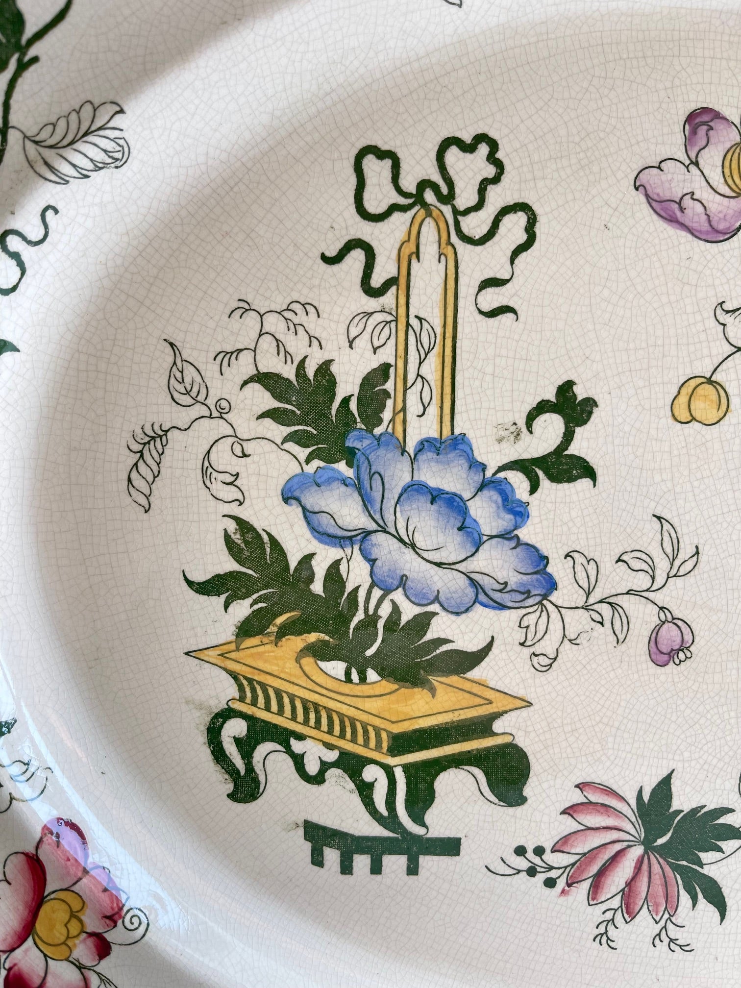 Antique Francis Morley Casket Japan Ironstone Platter
