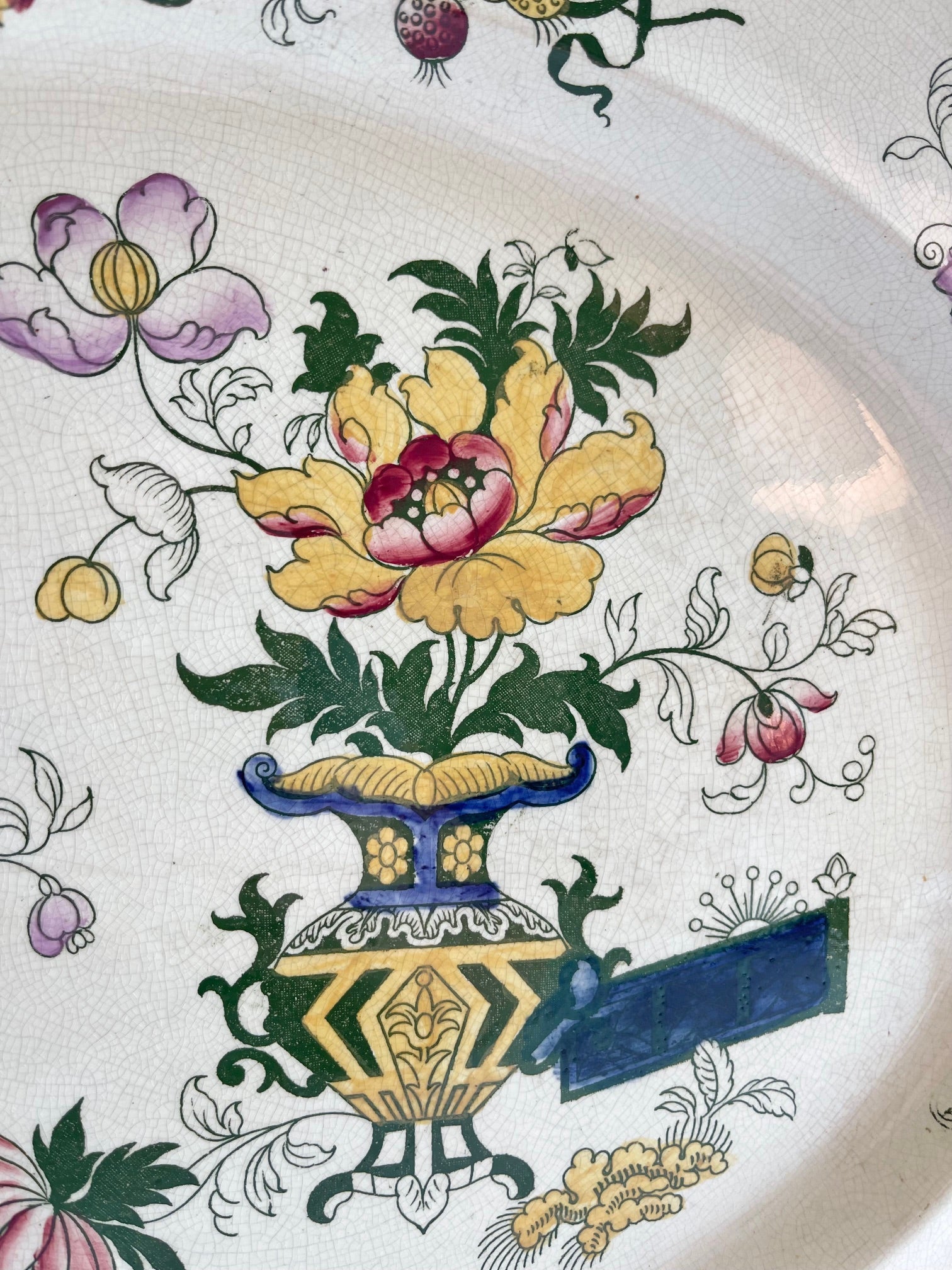 Antique Francis Morley Casket Japan Ironstone Platter