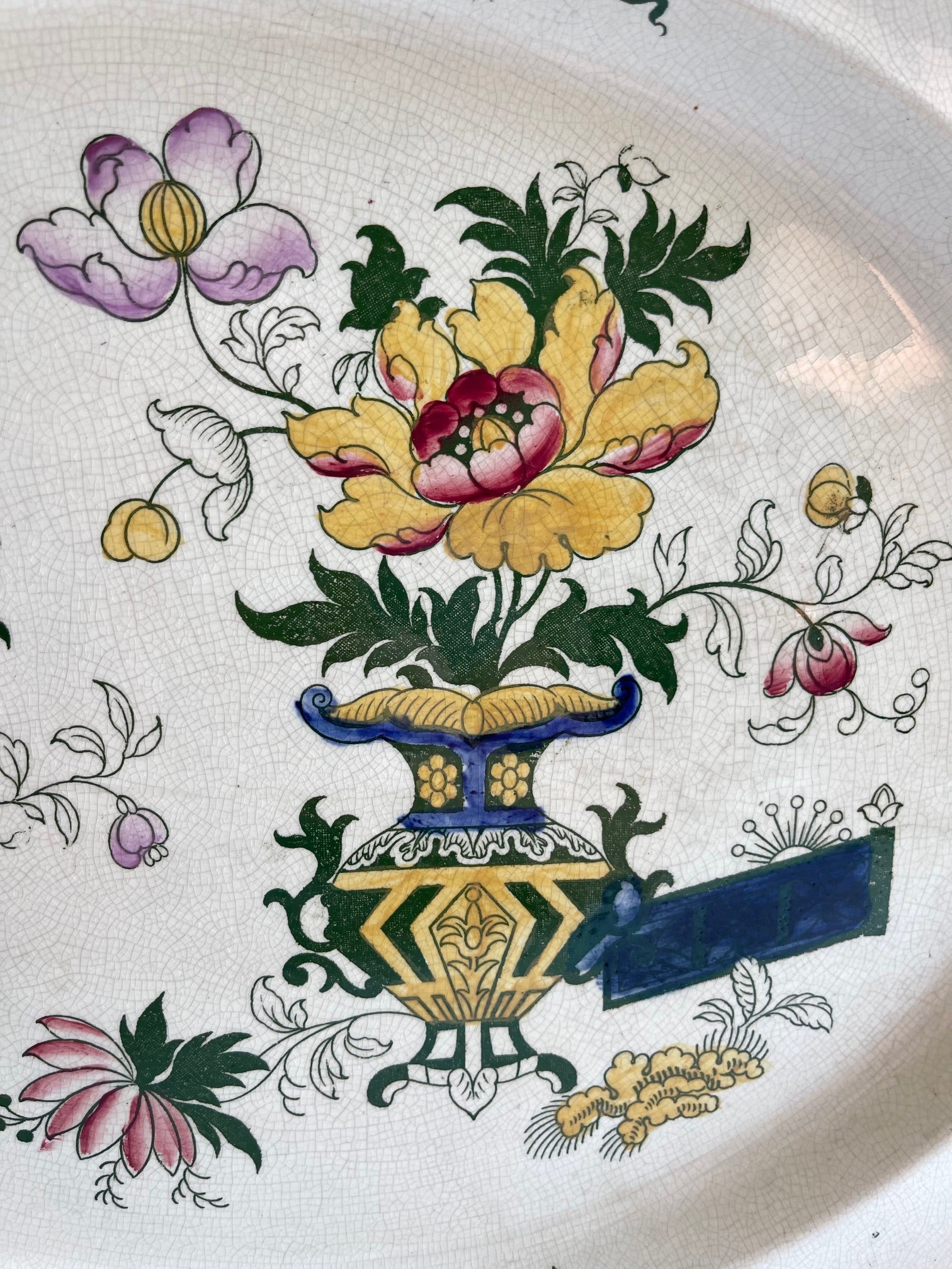 Antique Francis Morley Casket Japan Ironstone Platter