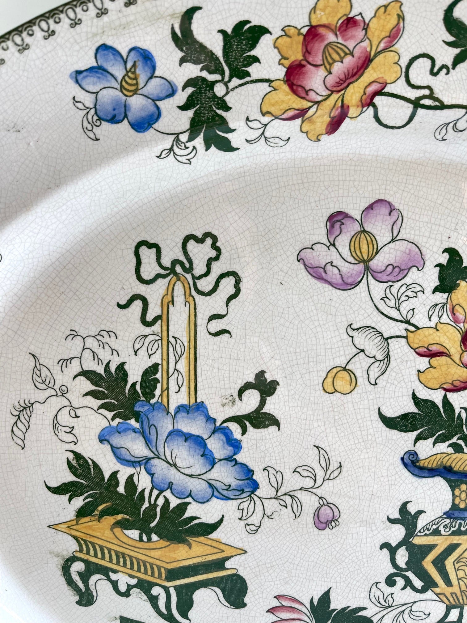Antique Francis Morley Casket Japan Ironstone Platter