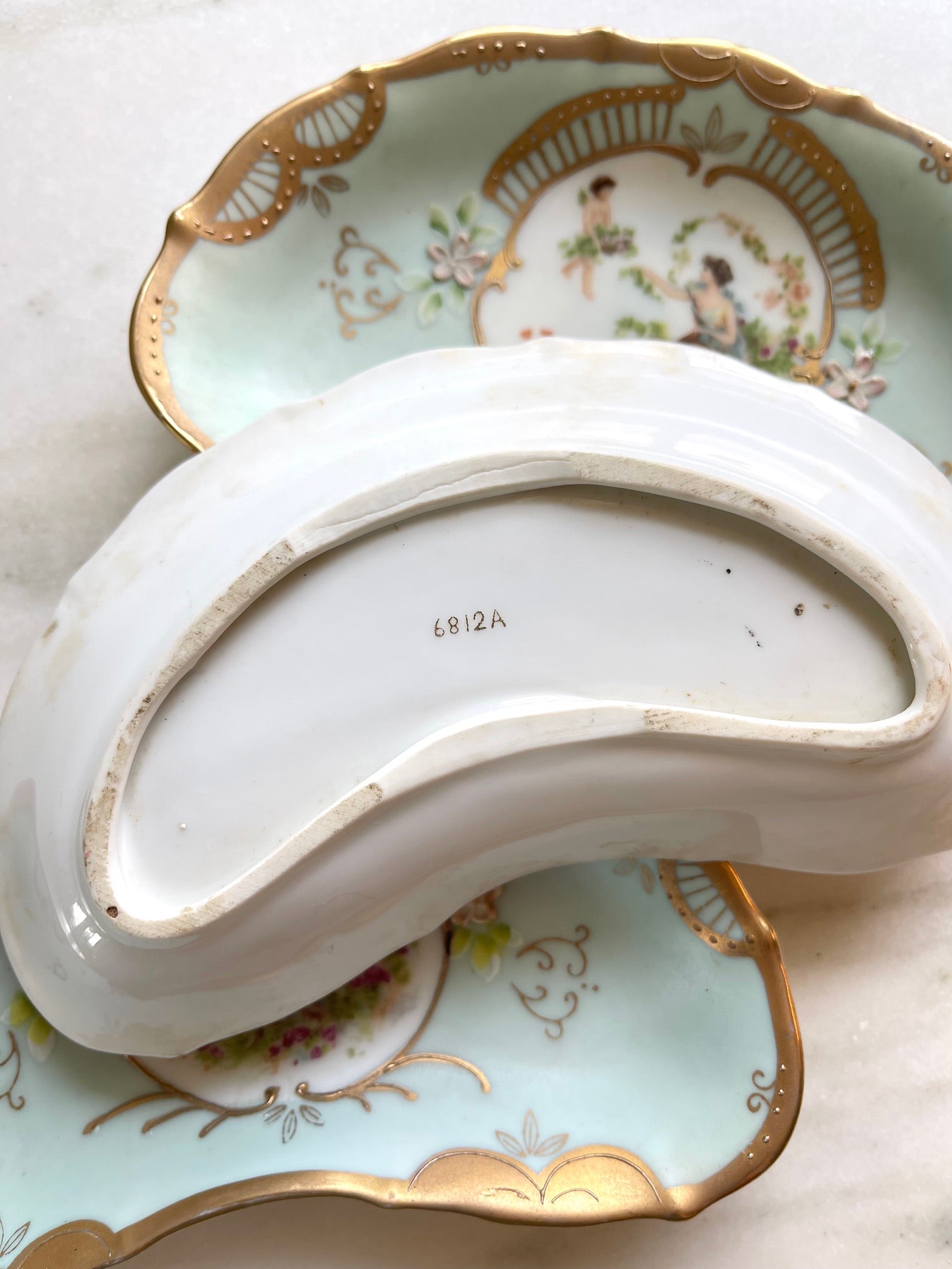 Vintage Rocco Bone Hand-Painted Dishes