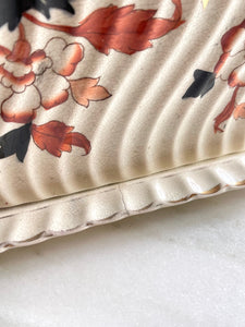 Circa 1889 Hines Bros Heron Cross Cheese Dish